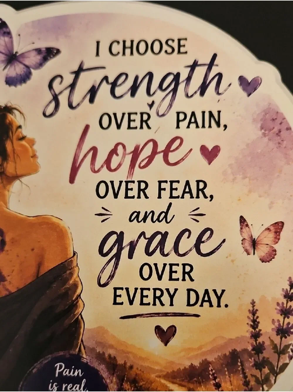 Chronic Illness Warrior Spiral Journal Purple Ribbon Pain Awareness Notebook 8x6